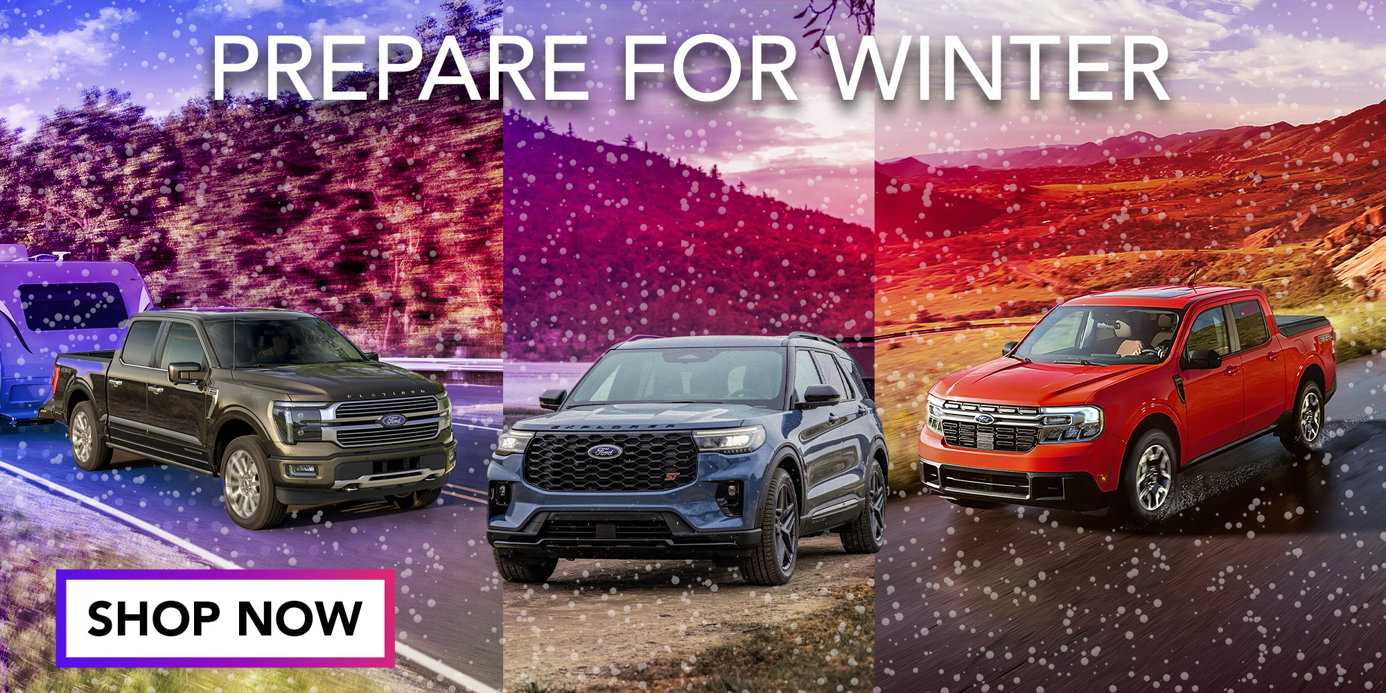 Ford Models in the Snow