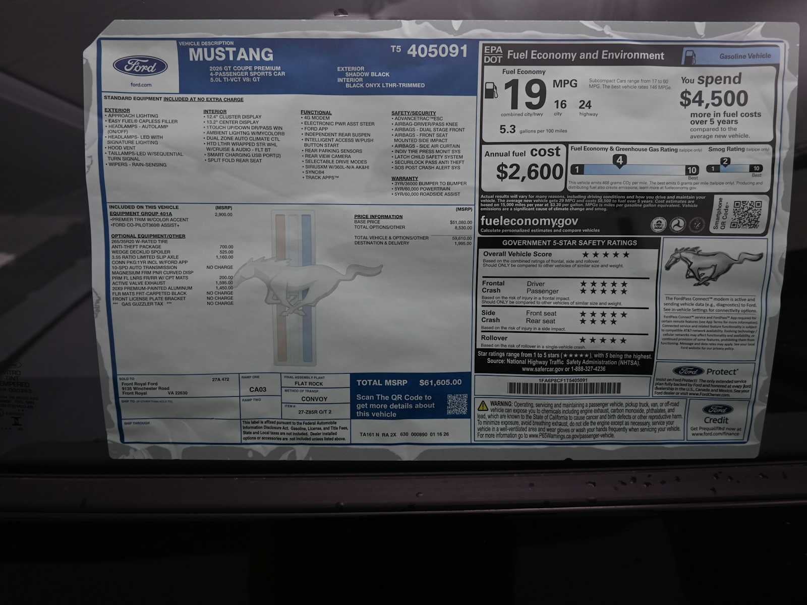 2026 Ford Mustang GT Premium