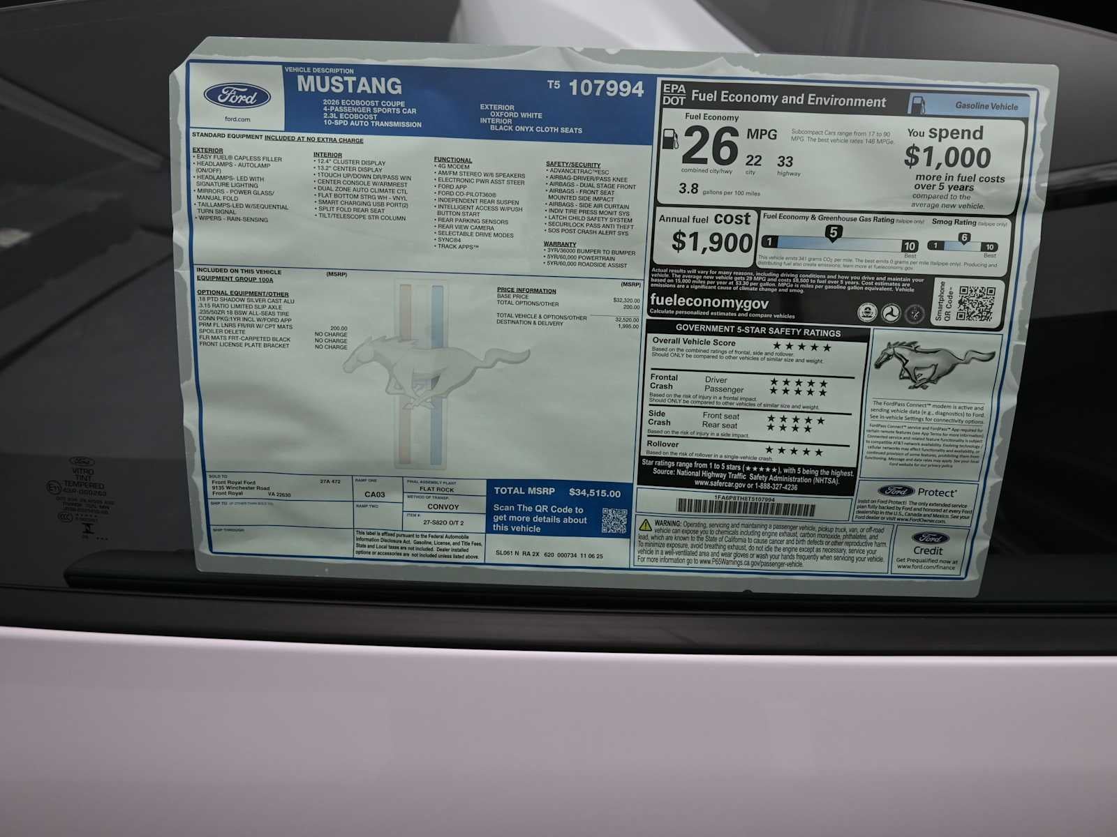 2026 Ford Mustang EcoBoost