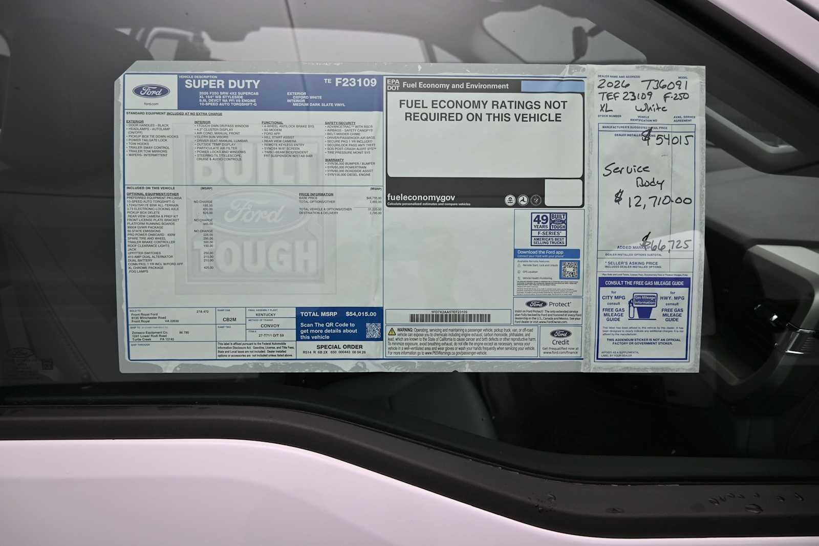 2026 Ford Super Duty F-250 SRW XL