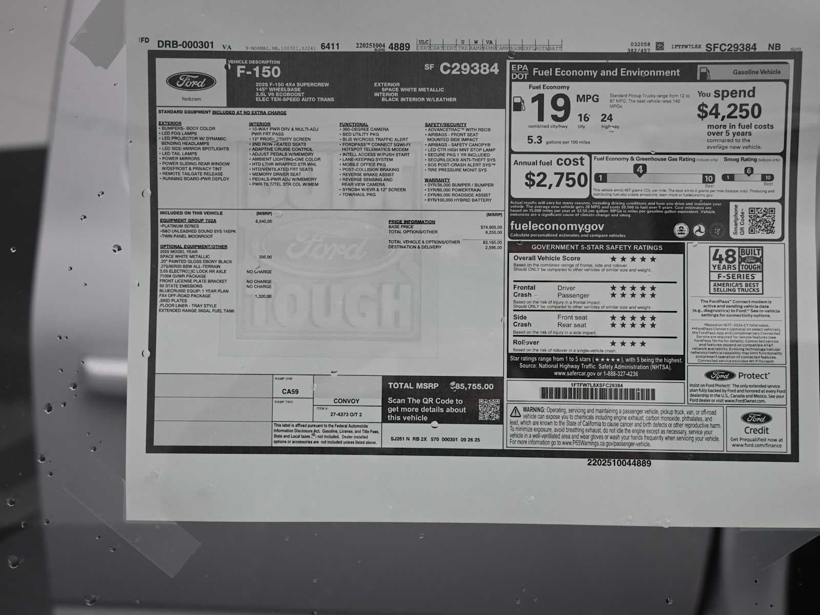 2025 Ford F-150 Platinum