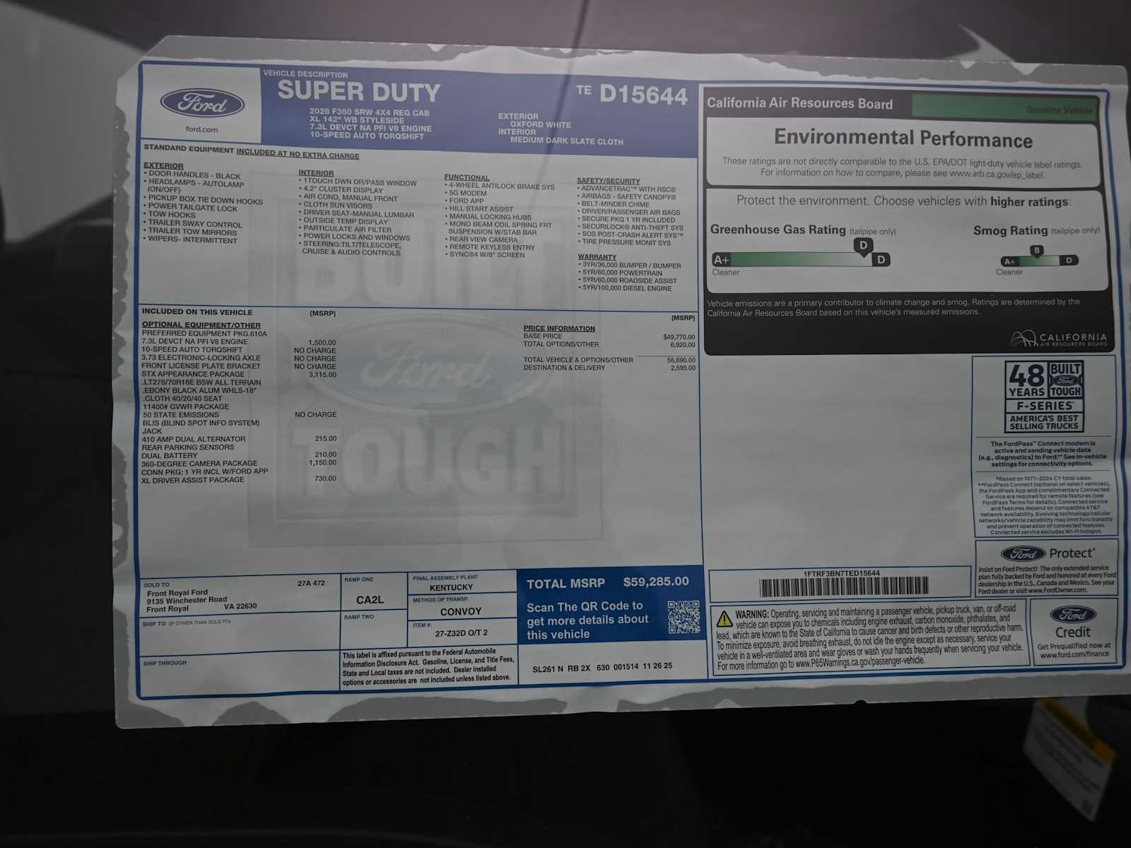 2026 Ford Super Duty F-350 SRW XL