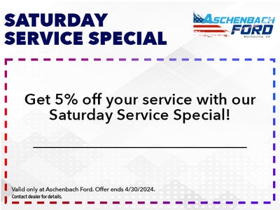 Saturday Service Special