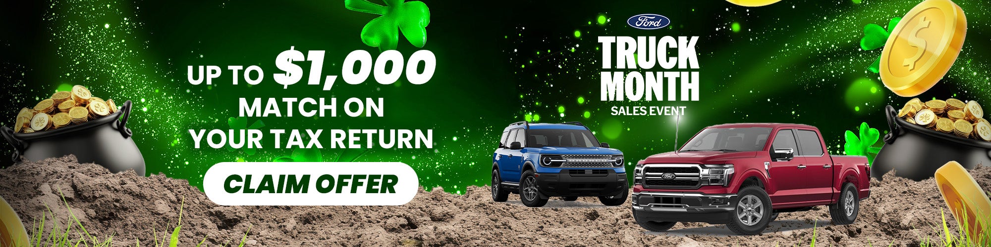 Up to $1,000 Match On Your Tax Return!! 