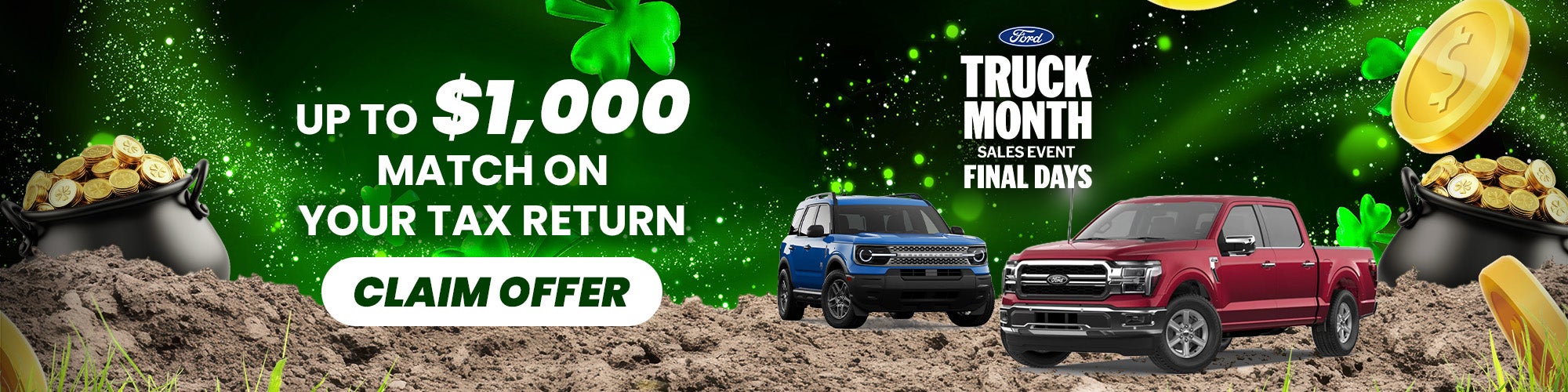 Up to $1,000 Match On Your Tax Return!! 